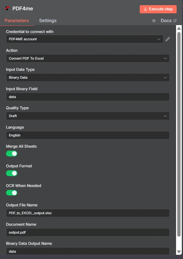 Clicca per ingrandire Convertire PDF in Excel